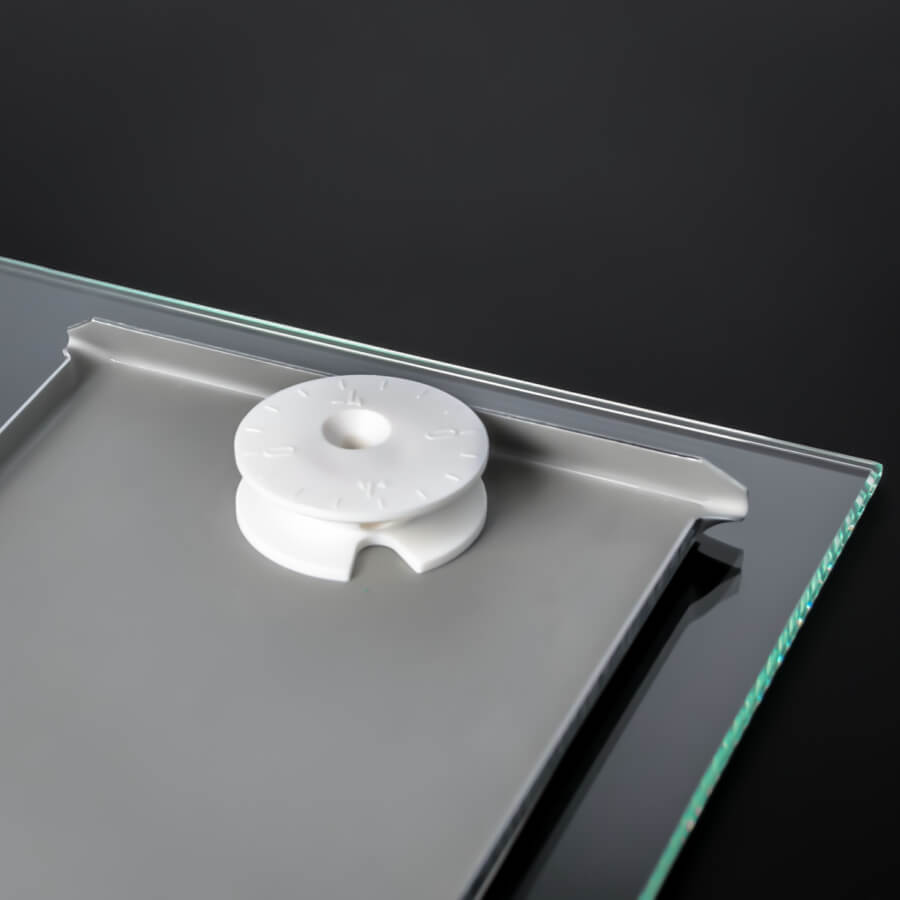 Glasbefestigung 2er Set Wandglashalter bis 24Kg