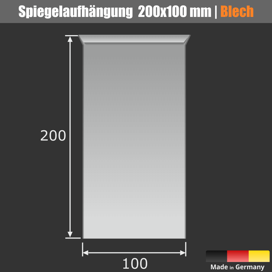 Glasbefestigung 2er Set Wandglashalter bis 24Kg